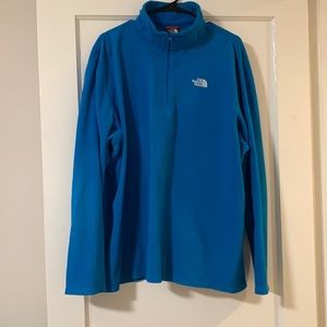 Blue North Face half zip men’s pullover